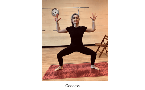 Goddess pose - yoga poses for cancer patients