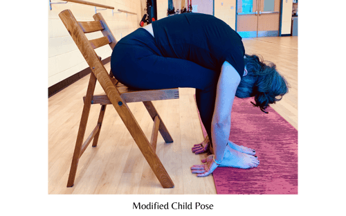 Modified Child Pose - yoga for cancer patients