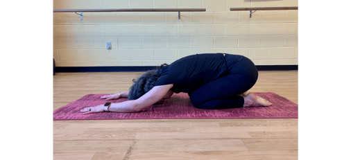child pose - yoga for cancer patients