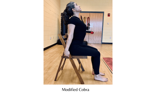 modified cobra pose - yoga poses for cancer patients1